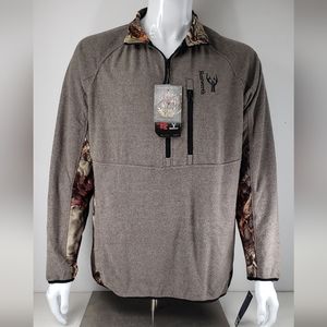 Huntworth Men's Camouflage Pullover Jacket Large Brown EVO RN104291